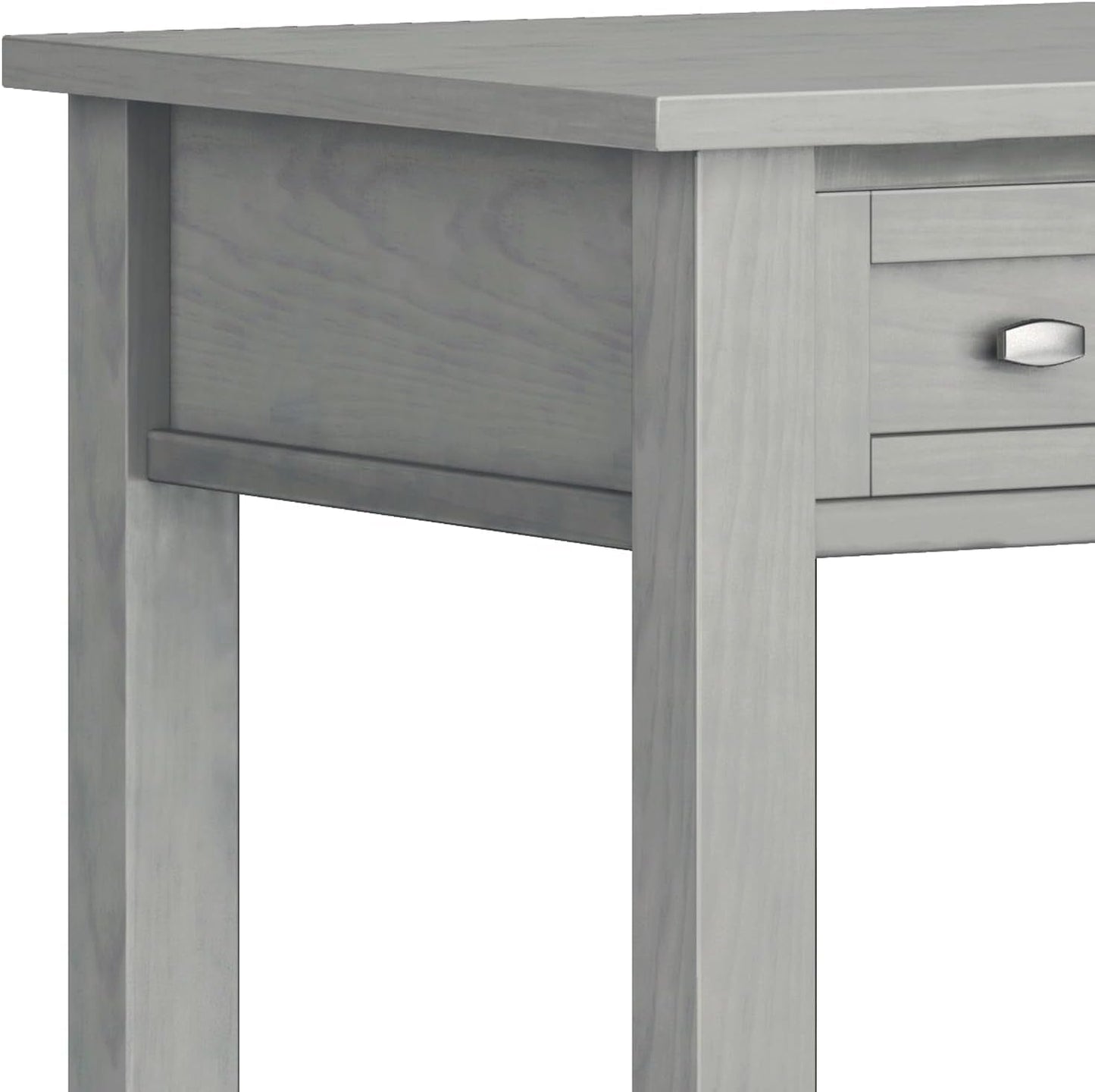 Transitional Solid Wood Writing Desk with Key Features-4