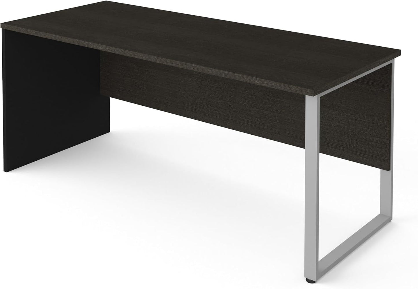 Rectangular Metal Leg Desk with Durable Laminate Surface-0