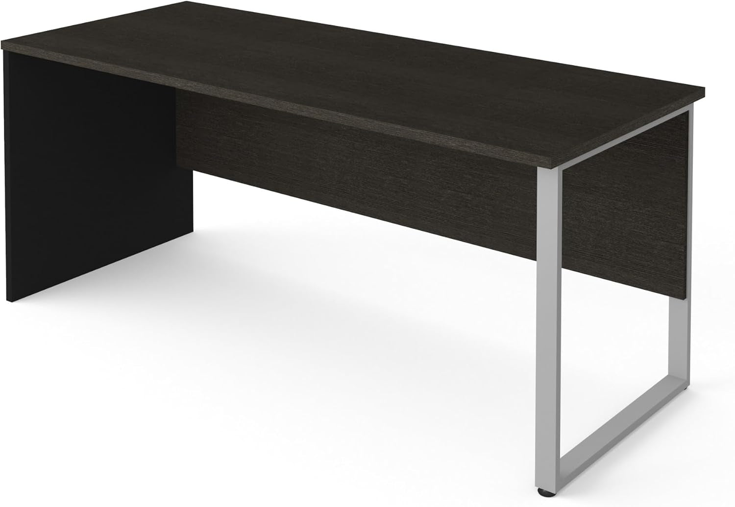 Rectangular Metal Leg Desk with Durable Laminate Surface-0