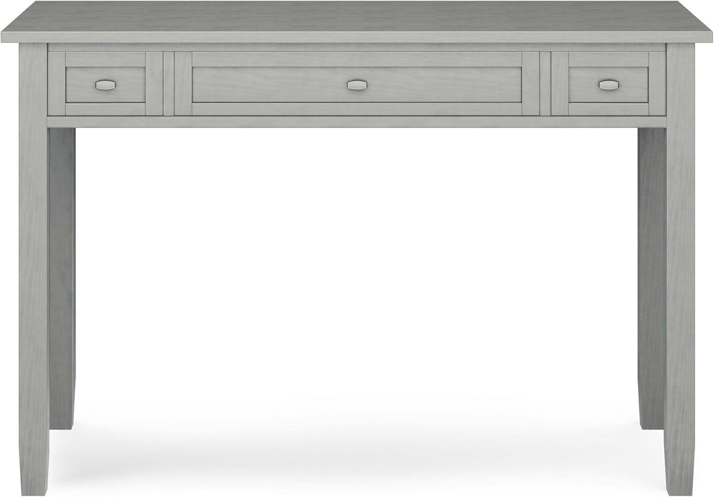 Transitional Solid Wood Writing Desk with Key Features-3